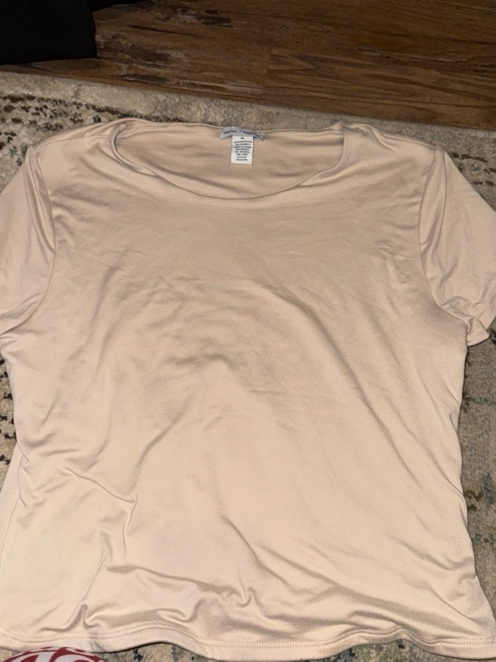 Women's Short-Sleeve Crewneck Tee in Light Beige